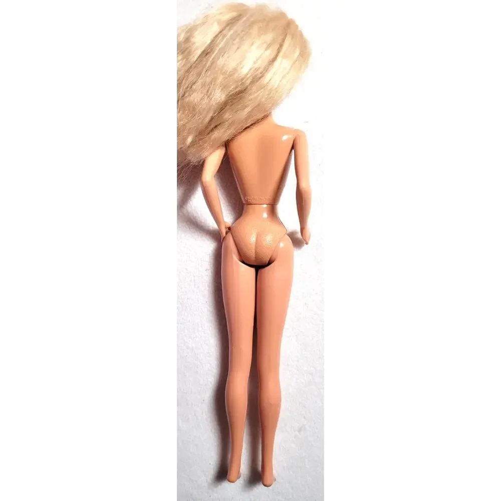 Vintage 80s Mattel Jazzie Doll Purple Lavender Eyes Blonde Hair Nude TNT Body